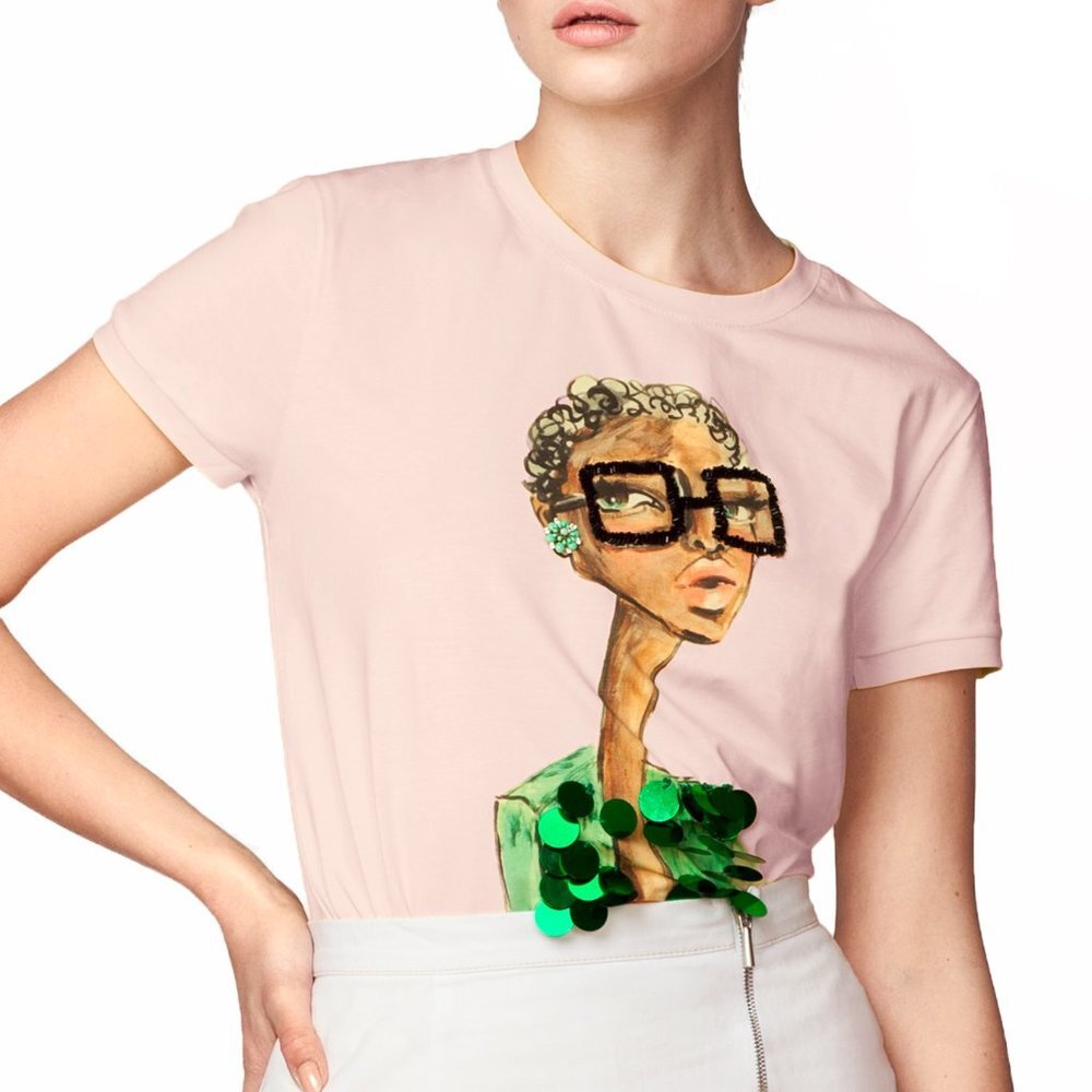 O'Blanc Memories Embroidery T-shirt